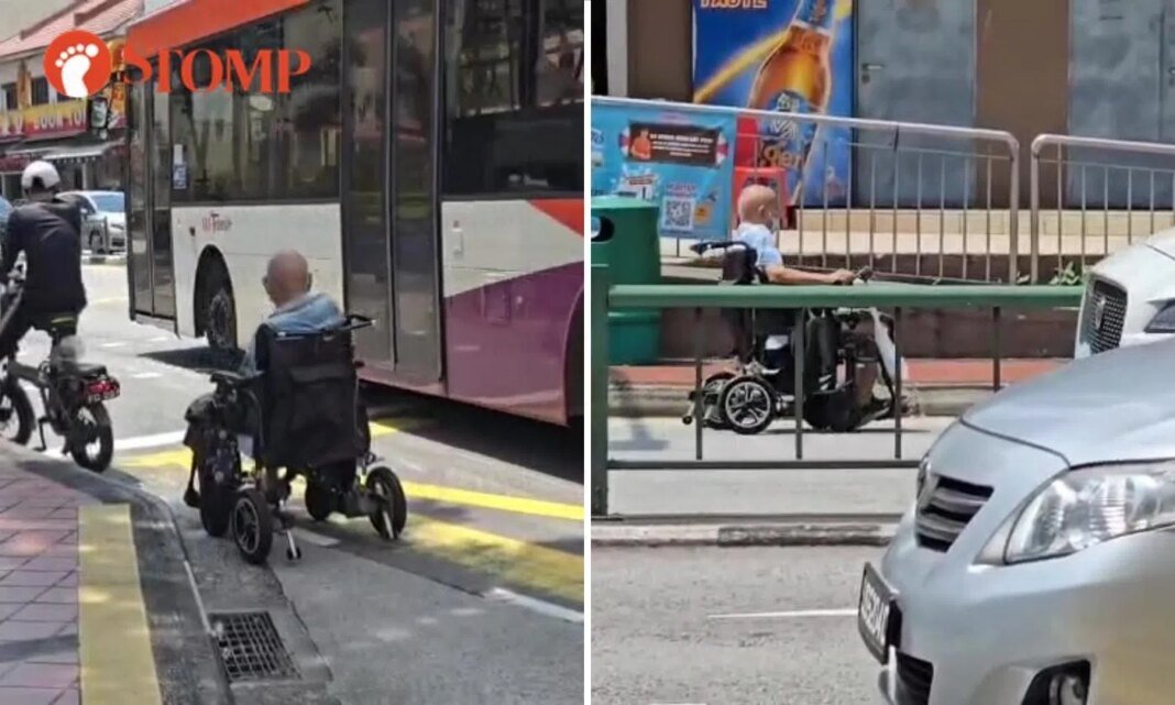 Elderly Man Navigates Balestier Road in Electric Wheelchair: ‘Is He Weary of Life?’