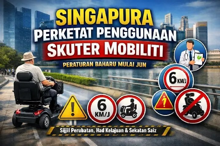 Singapore Implements Stricter Regulations on Mobility Scooters Starting June – Wilayah.com.my